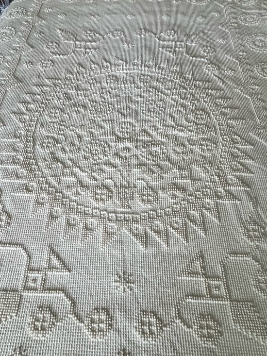 Morgan Jones Other - Morgan-Jones Minuet Cotton Chenille Twin/Full Bedspread Size 70” x 105” in Ivory